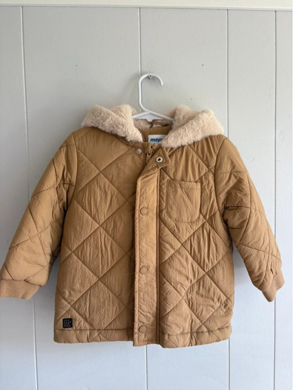 18M Tan Toddler Mayoral Winter Coat